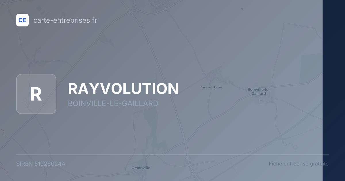 RAYVOLUTION — 519260244 — fiche entreprise