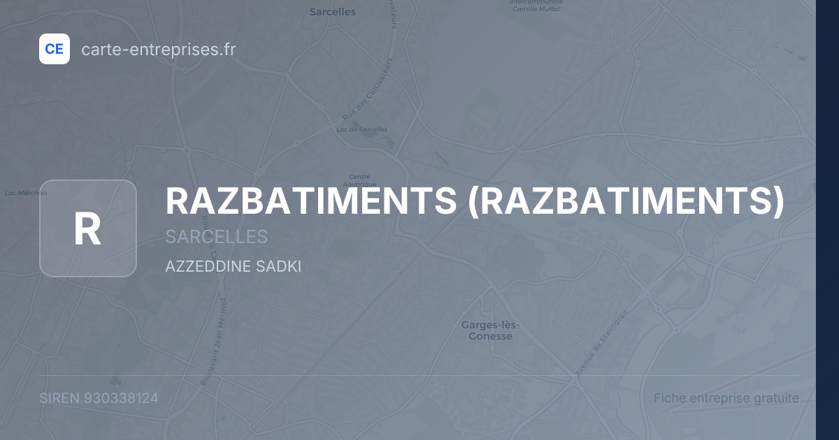 RAZBATIMENTS — 930338124 — fiche entreprise