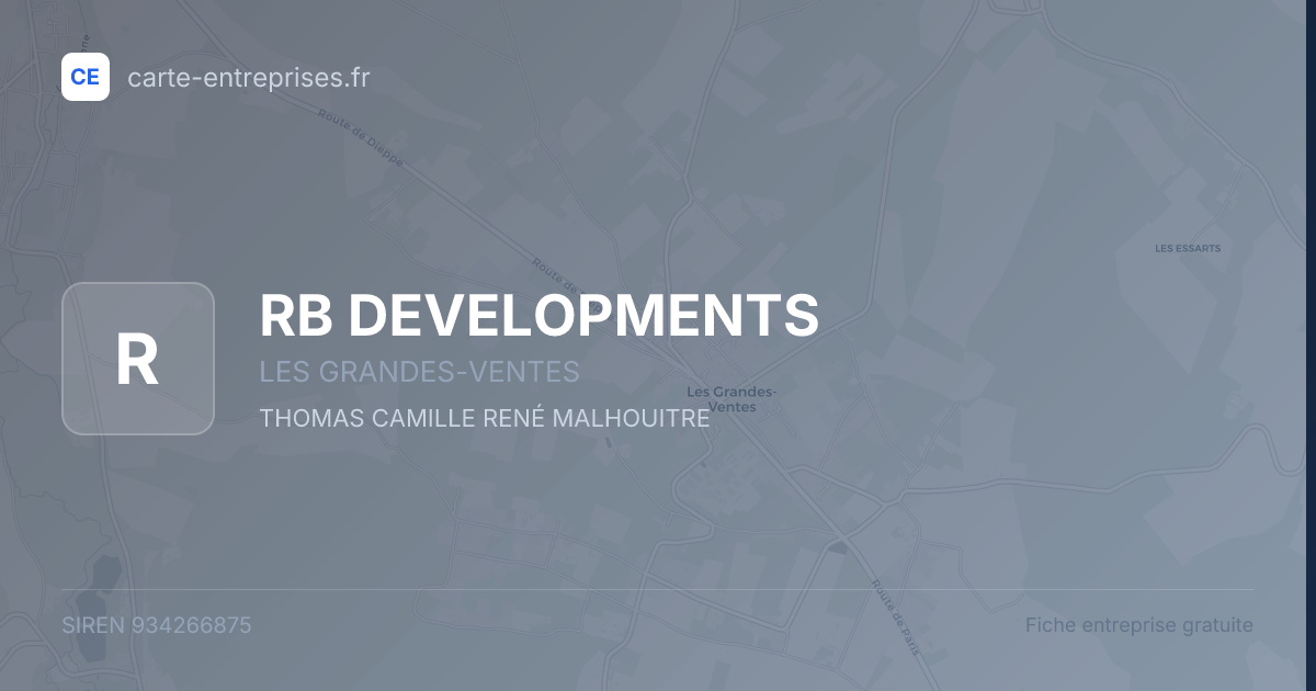 RB DEVELOPMENTS — 934266875 — fiche entreprise