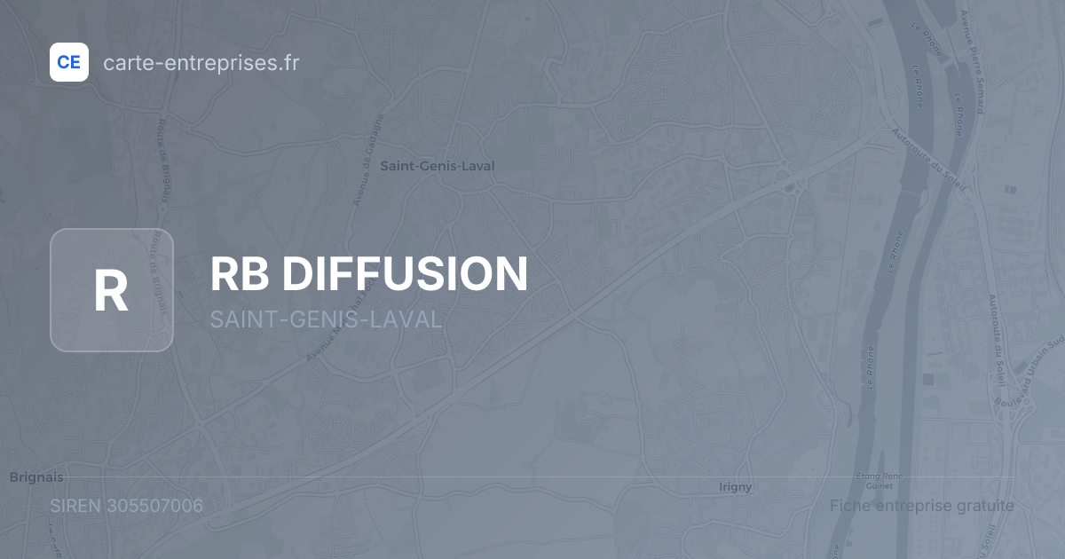 RB DIFFUSION — 305507006 — fiche entreprise