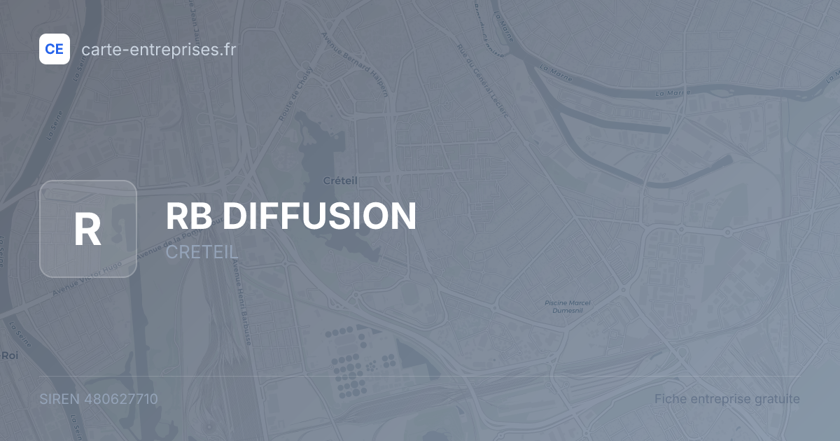RB DIFFUSION — 480627710 — fiche entreprise
