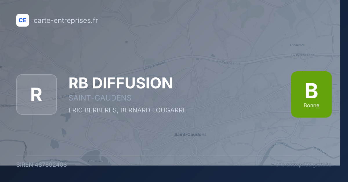 RB DIFFUSION — 487892408 — fiche entreprise