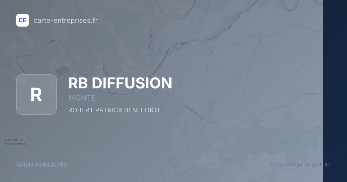 RB DIFFUSION — 494409766 — fiche entreprise