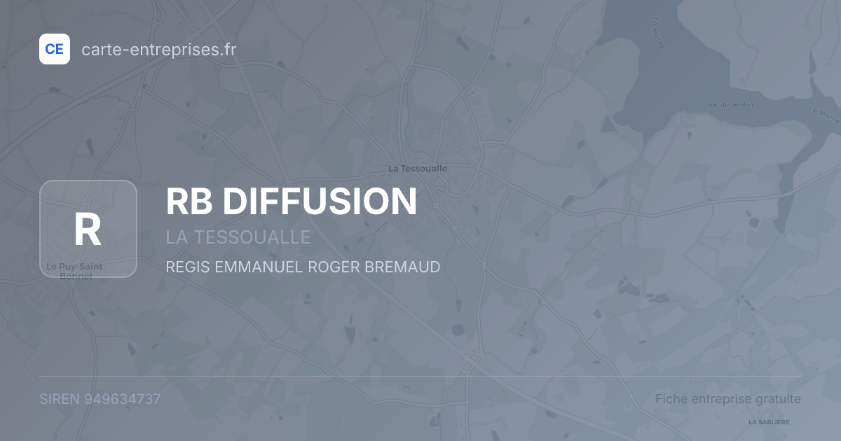 RB  DIFFUSION — 949634737 — fiche entreprise