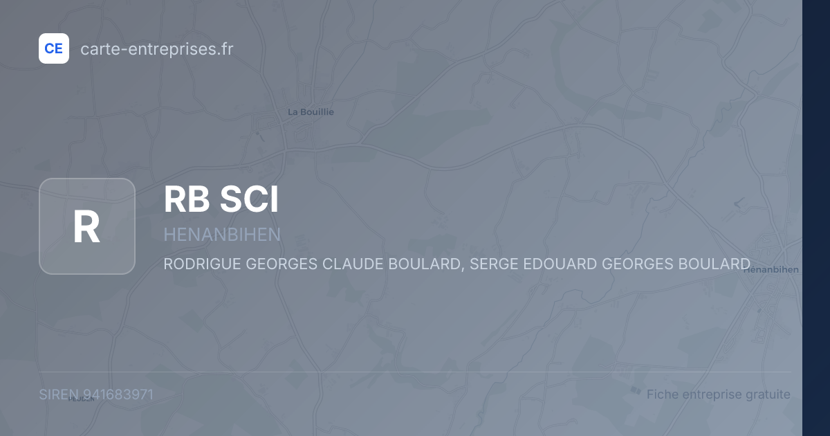RB SCI — 941683971 — fiche entreprise