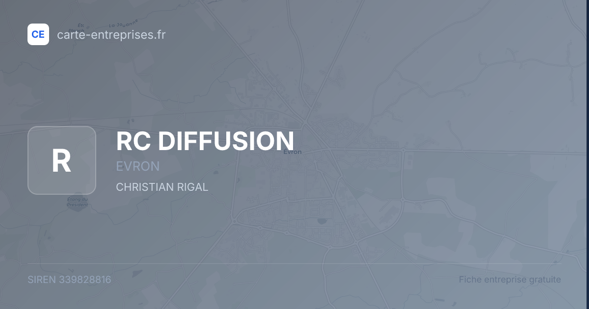 RC DIFFUSION — 339828816 — fiche entreprise