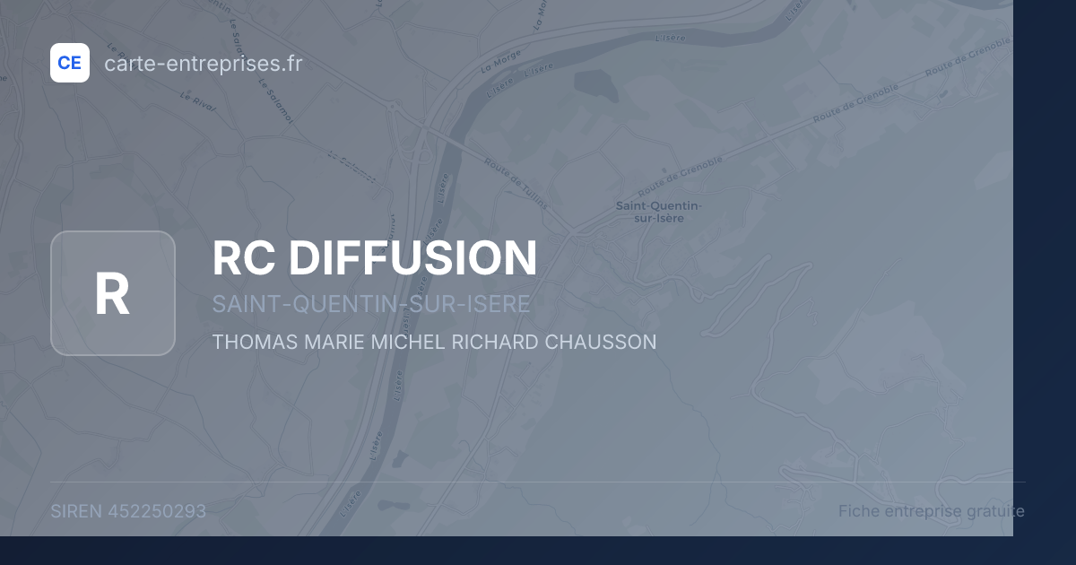 RC DIFFUSION — 452250293 — fiche entreprise