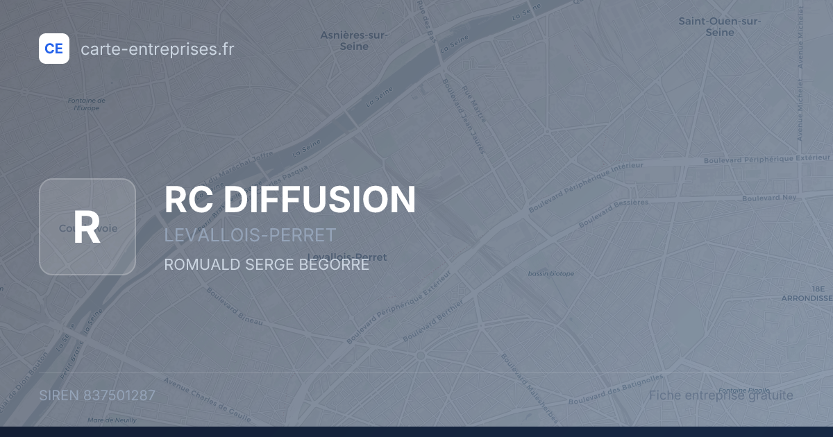 RC DIFFUSION — 837501287 — fiche entreprise