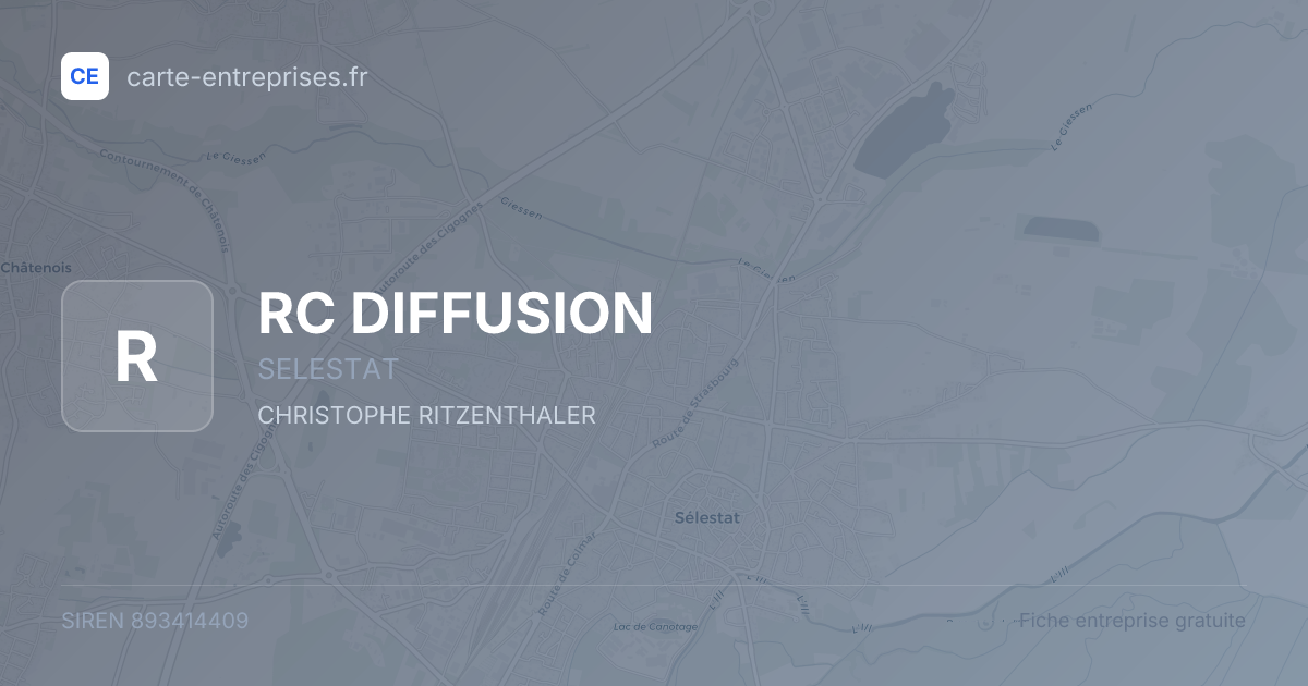 RC DIFFUSION — 893414409 — fiche entreprise
