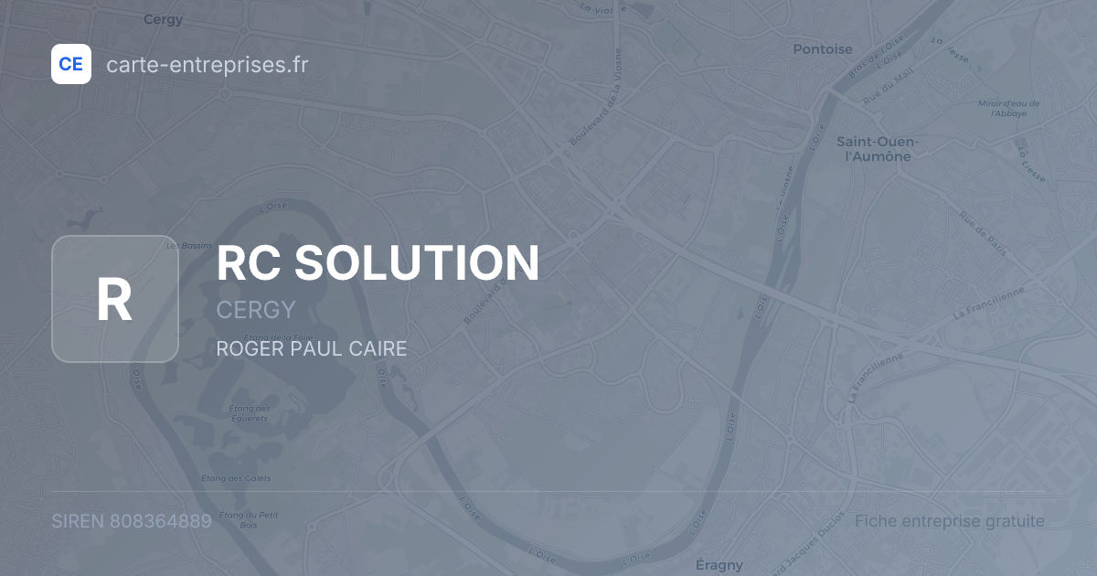 RC SOLUTION — 808364889 — fiche entreprise