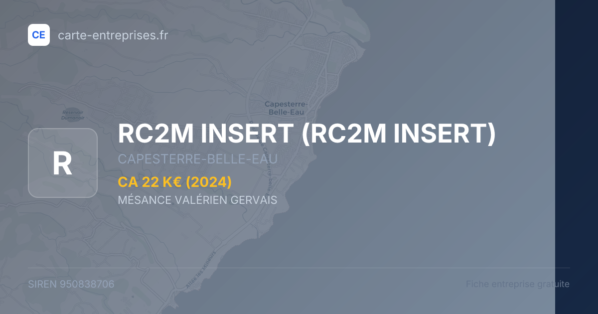 RC2M INSERT — 950838706 — fiche entreprise
