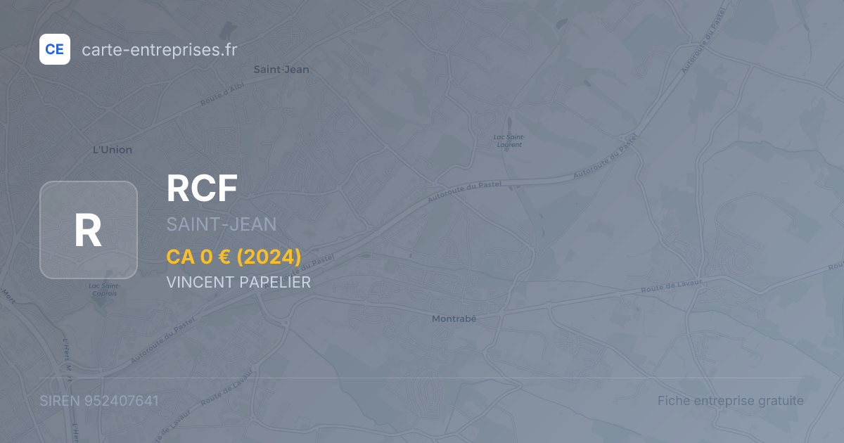 RCF — 952407641 — fiche entreprise
