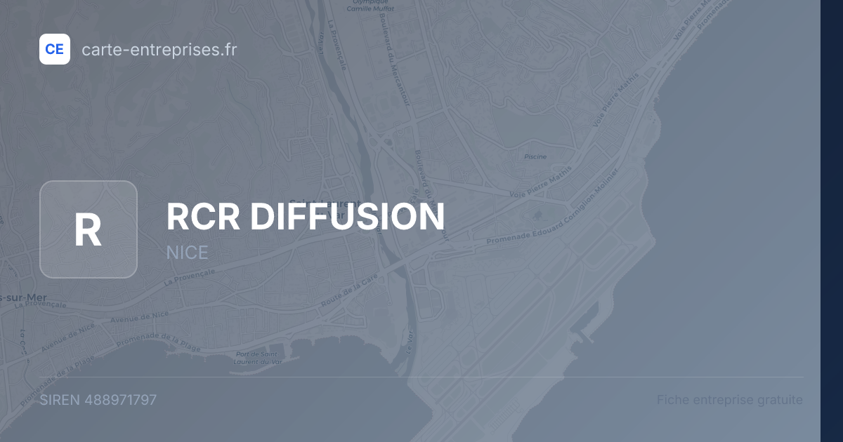 RCR DIFFUSION — 488971797 — fiche entreprise