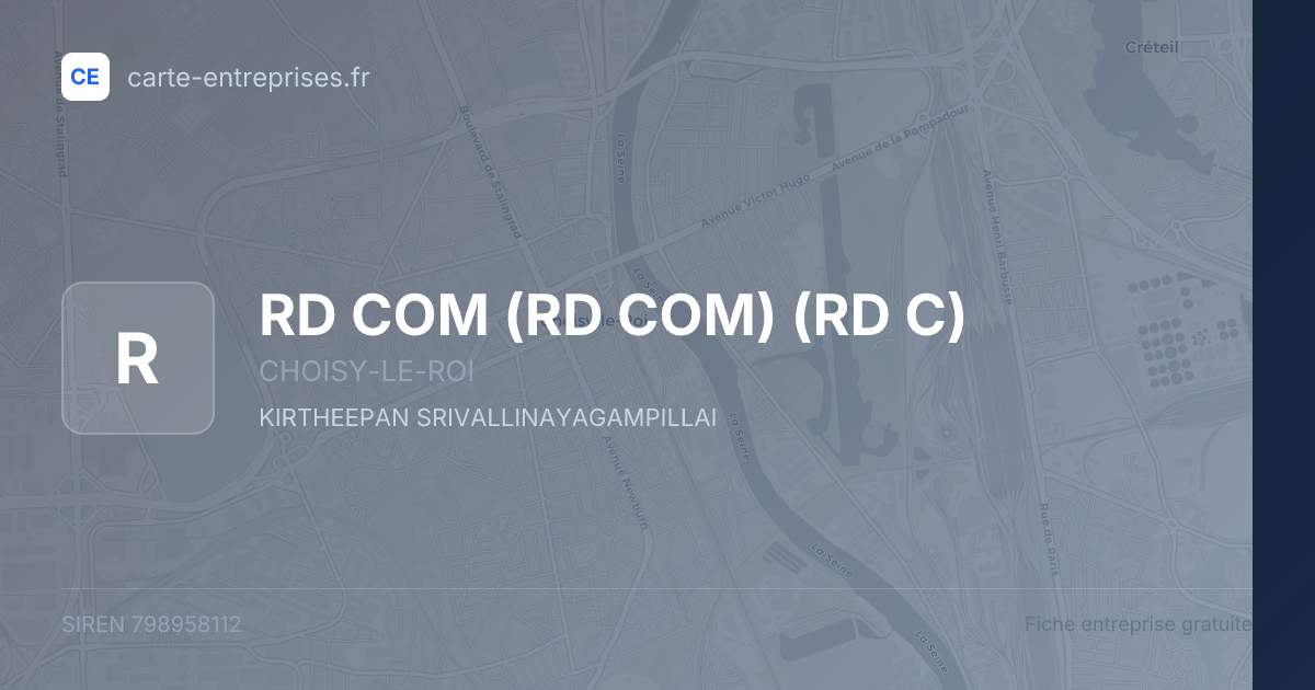 RD COM (RD COM) (RD C) — 798958112 — fiche entreprise