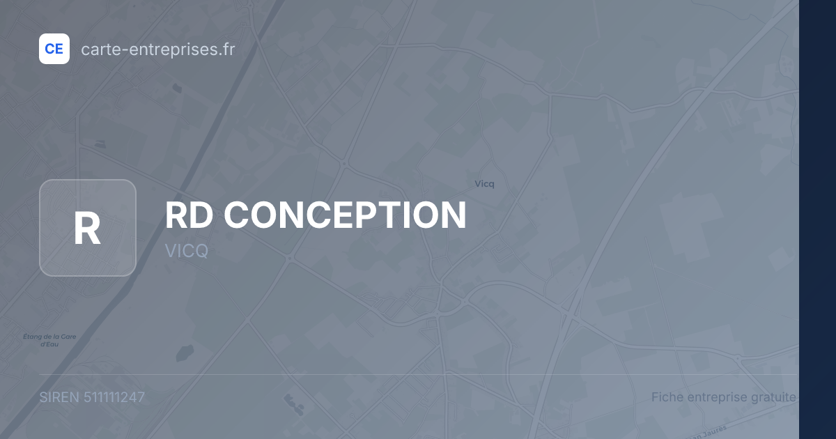 RD CONCEPTION — 511111247 — fiche entreprise