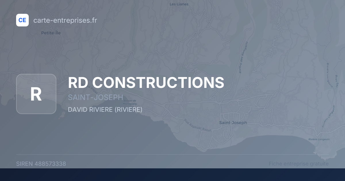 RD CONSTRUCTIONS — 488573338 — fiche entreprise