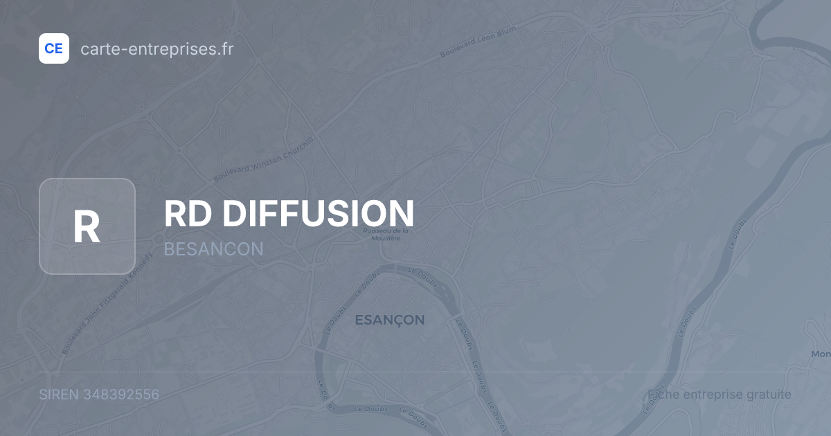 RD DIFFUSION — 348392556 — fiche entreprise