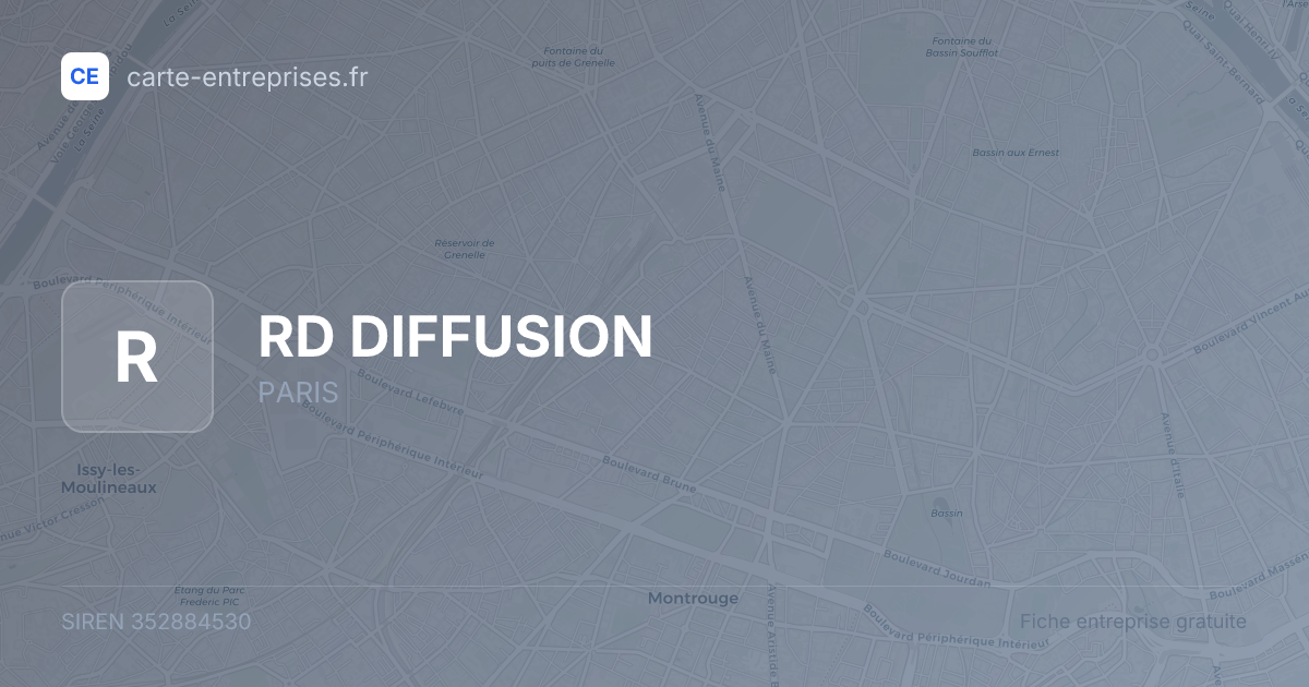 RD DIFFUSION — 352884530 — fiche entreprise
