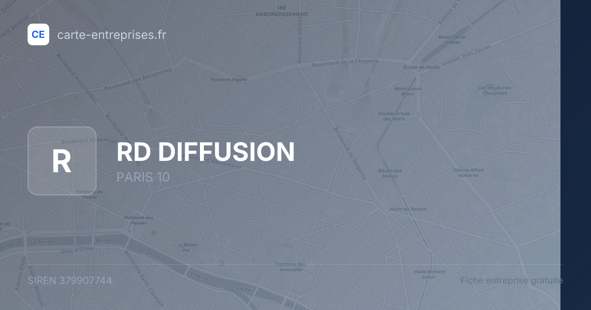 RD DIFFUSION — 379907744 — fiche entreprise