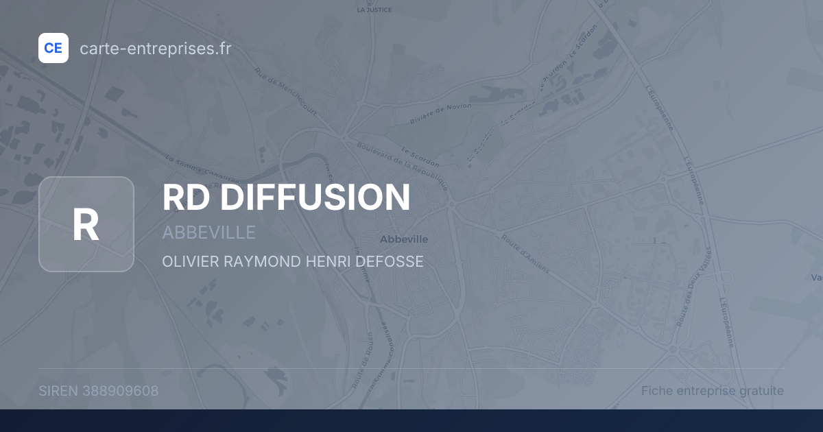 RD DIFFUSION — 388909608 — fiche entreprise
