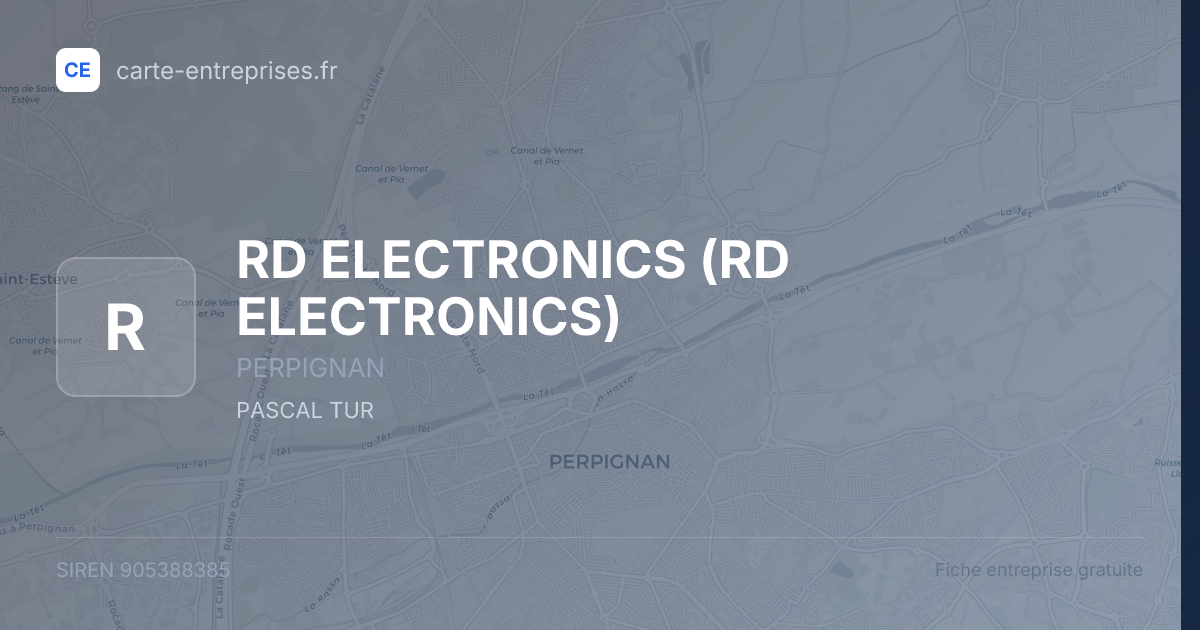 RD ELECTRONICS — 905388385 — fiche entreprise