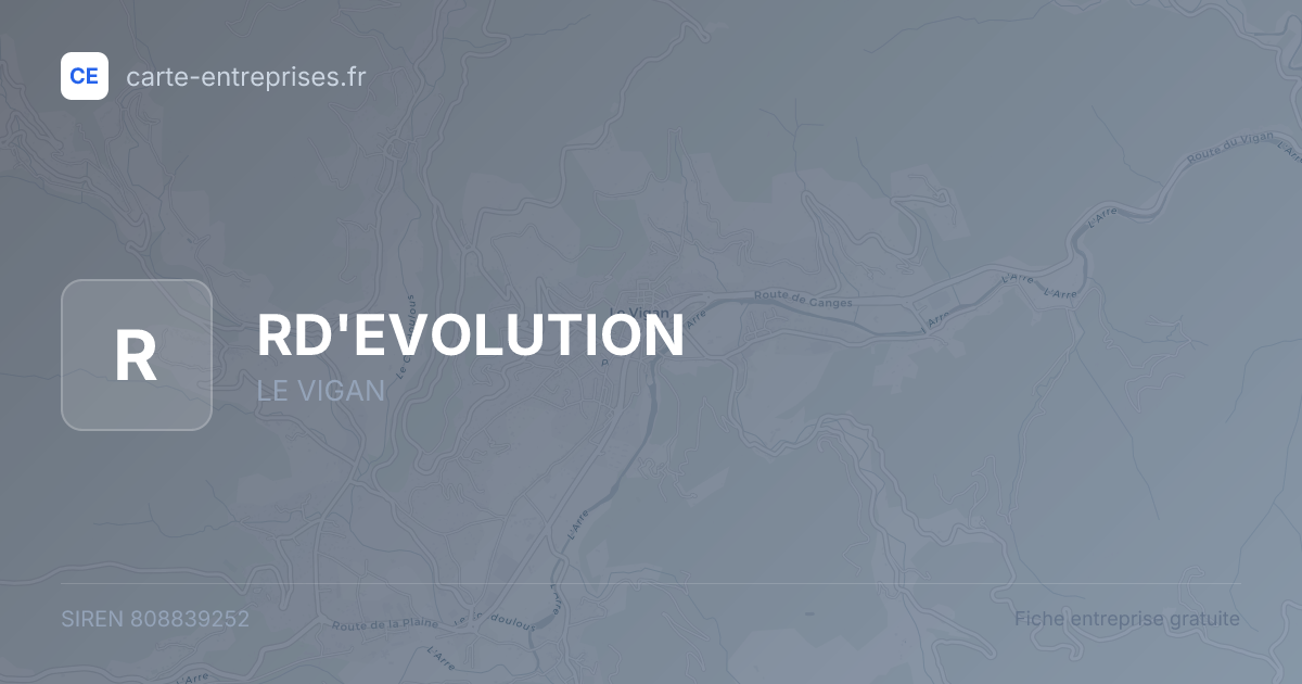 RD'EVOLUTION — 808839252 — fiche entreprise