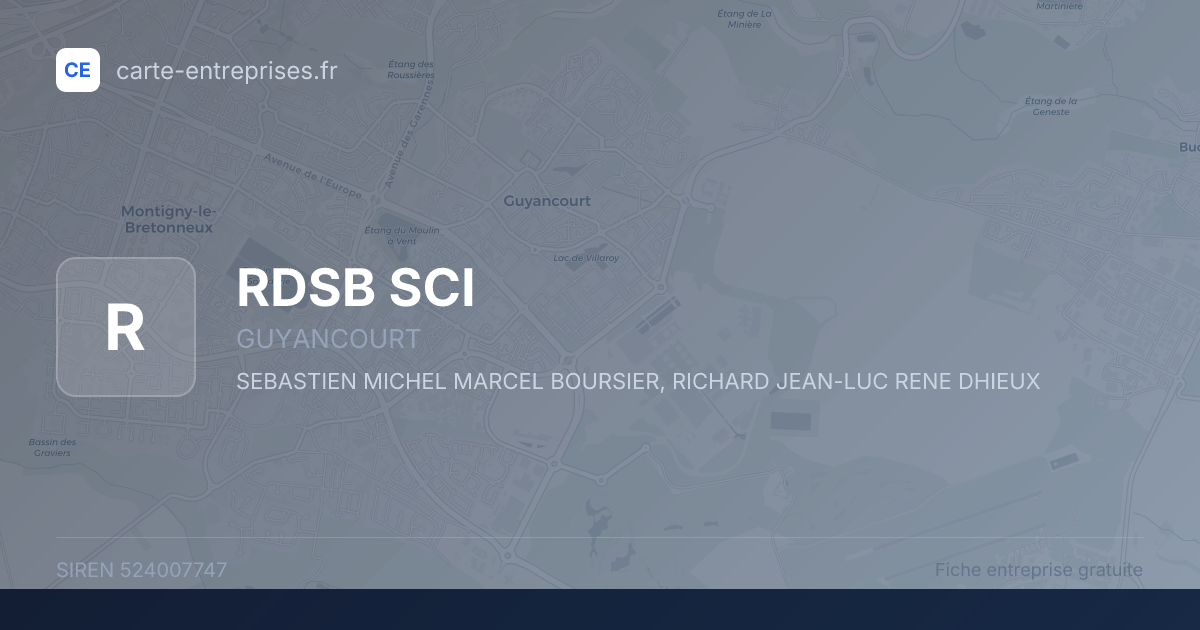 RDSB SCI — 524007747 — fiche entreprise