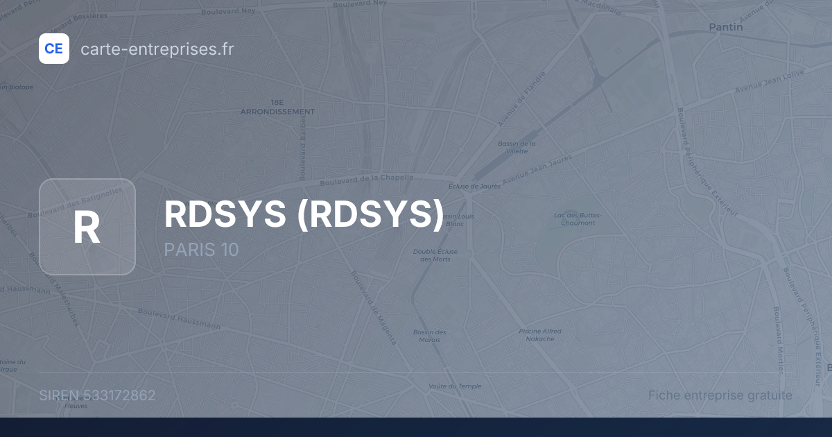 RDSYS — 533172862 — fiche entreprise