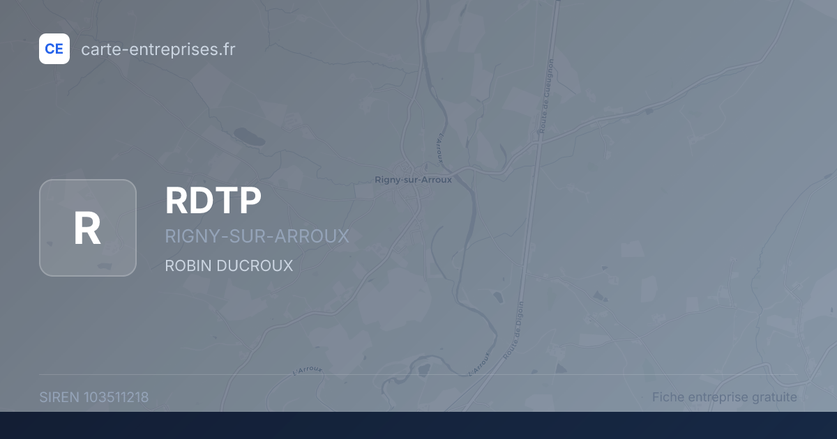 RDTP — 103511218 — fiche entreprise