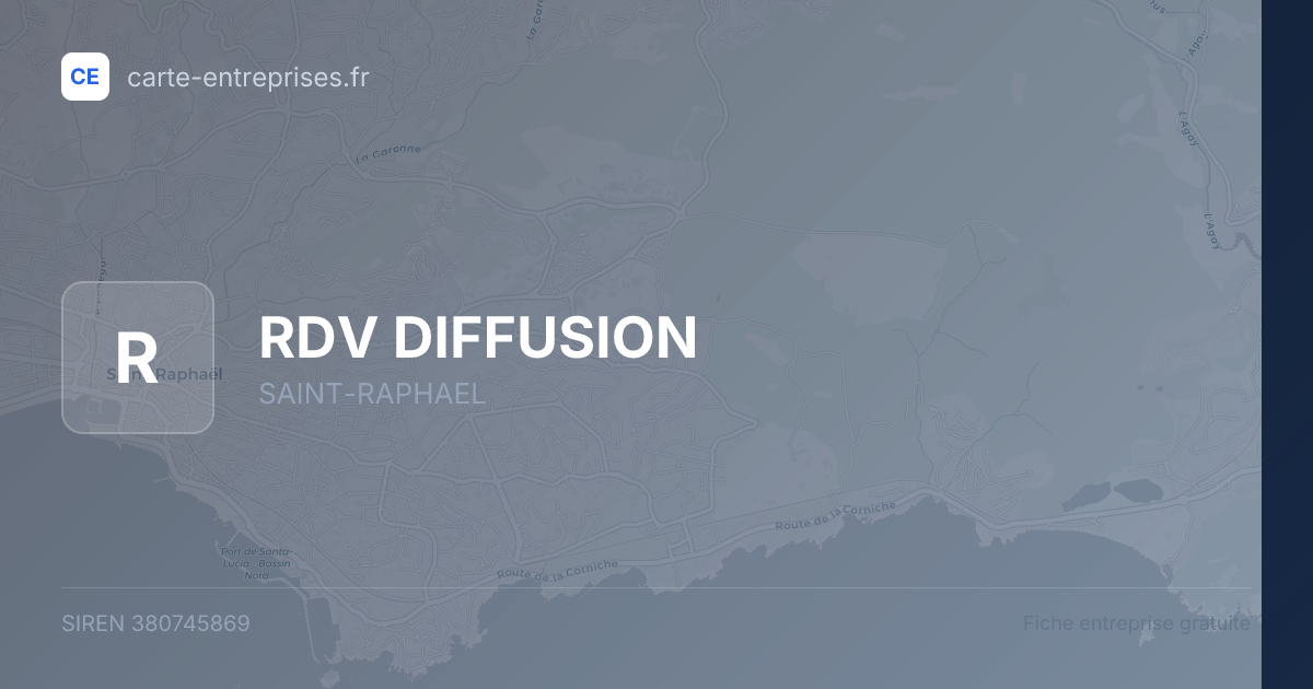 RDV DIFFUSION — 380745869 — fiche entreprise