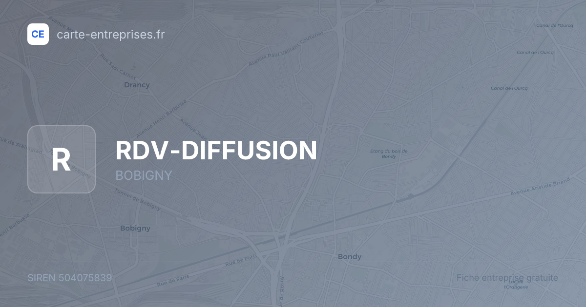 RDV-DIFFUSION — 504075839 — fiche entreprise