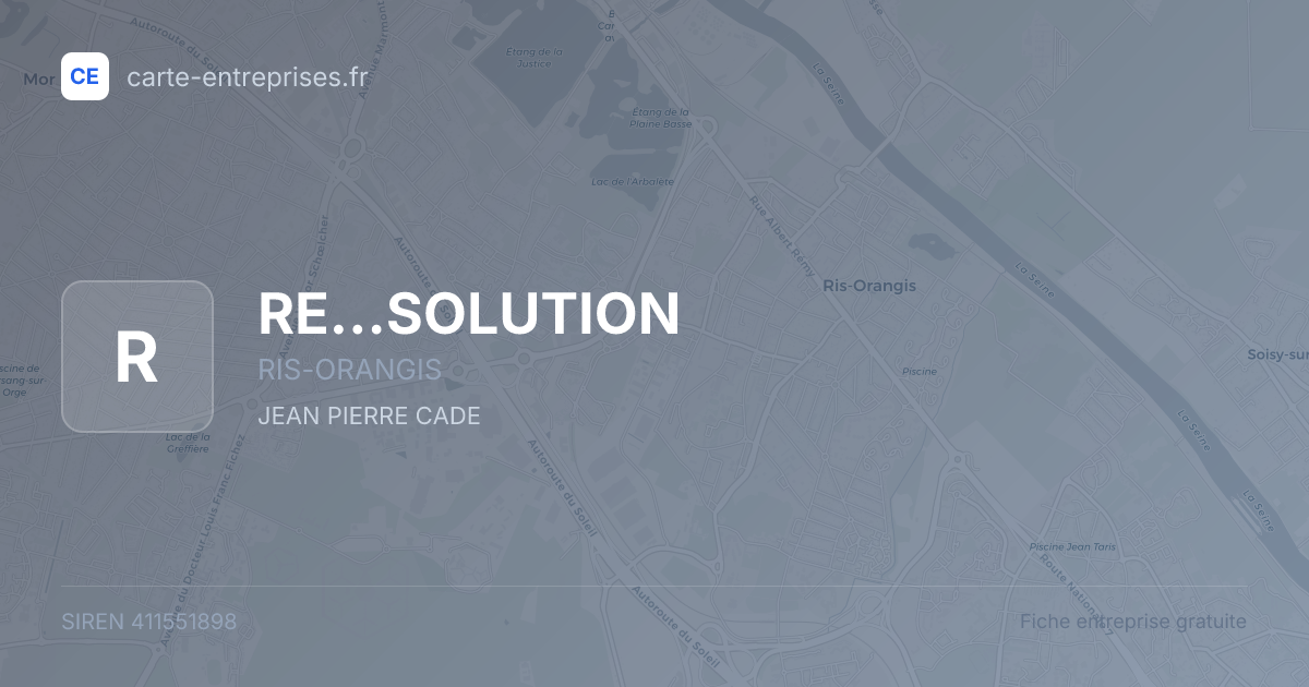 RE...SOLUTION — 411551898 — fiche entreprise