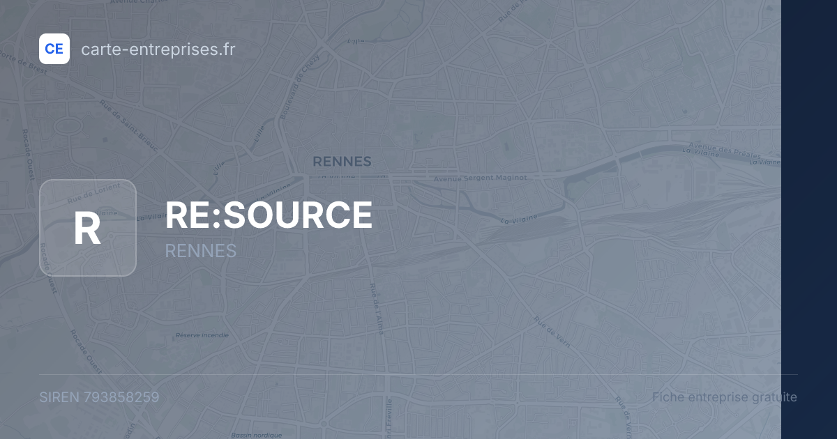 RE:SOURCE — 793858259 — fiche entreprise