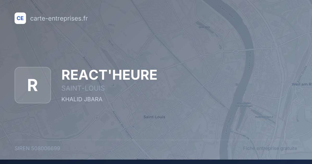 REACT'HEURE — 508006699 — fiche entreprise