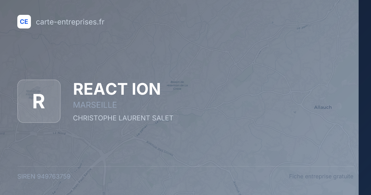 REACT ION — 949763759 — fiche entreprise