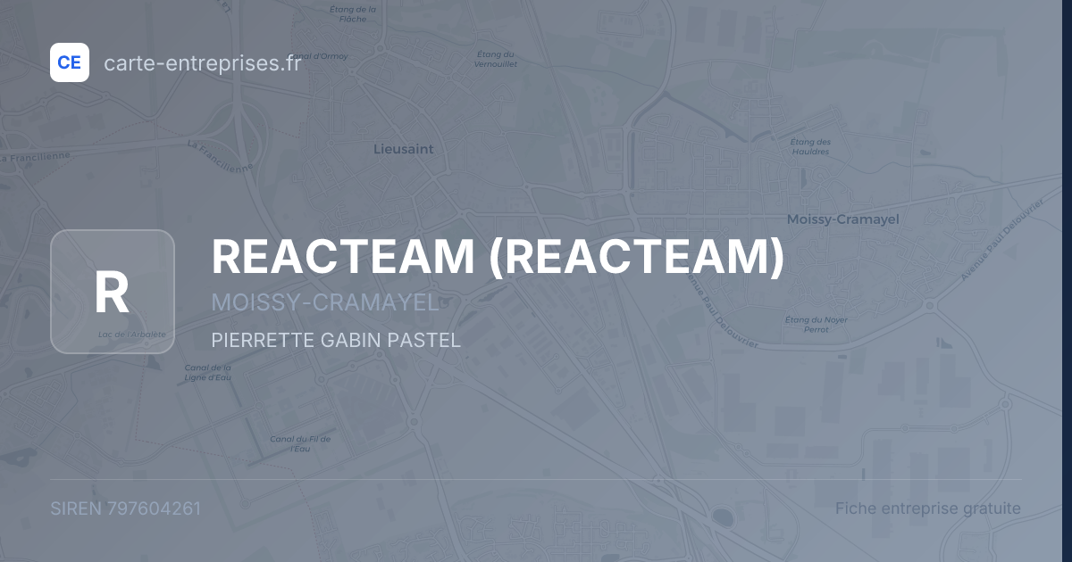 REACTEAM — 797604261 — fiche entreprise
