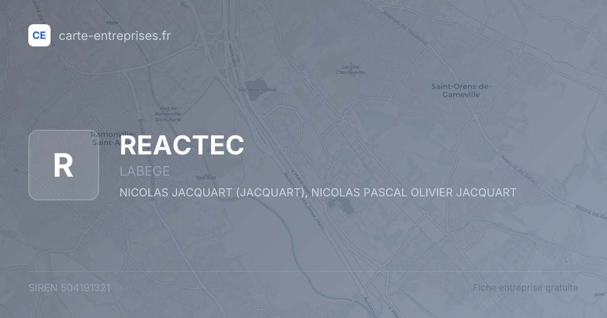 REACTEC — 504191321 — fiche entreprise
