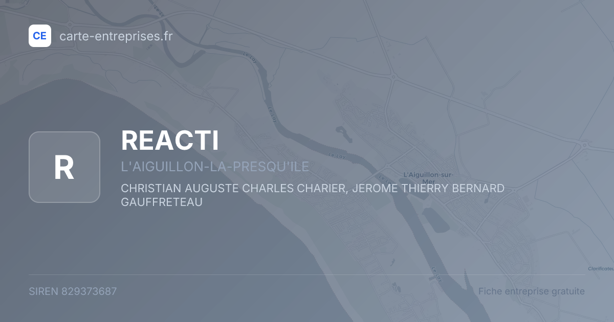REACTI — 829373687 — fiche entreprise