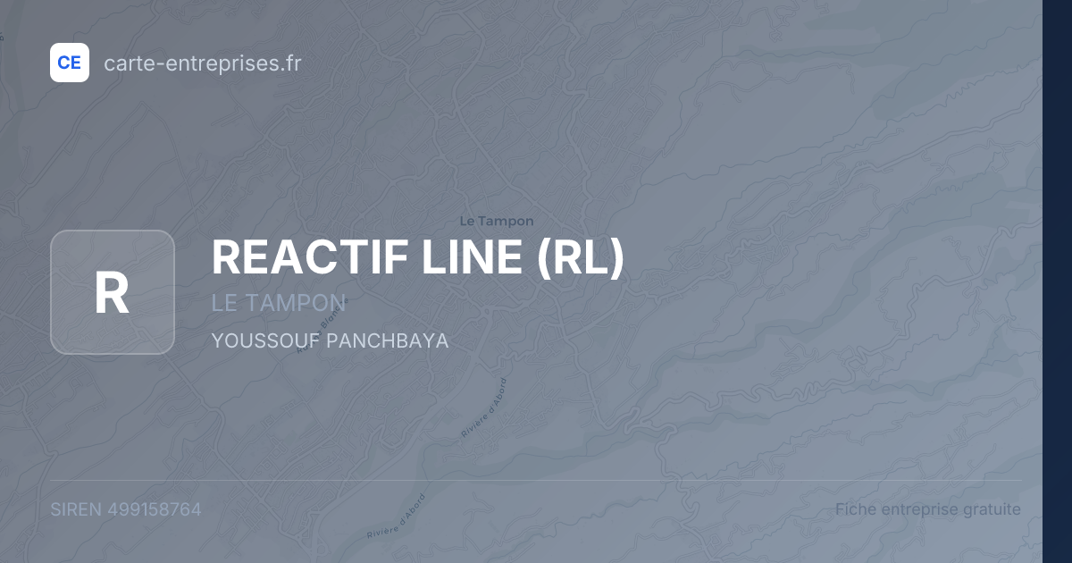 REACTIF LINE (RL) — 499158764 — fiche entreprise