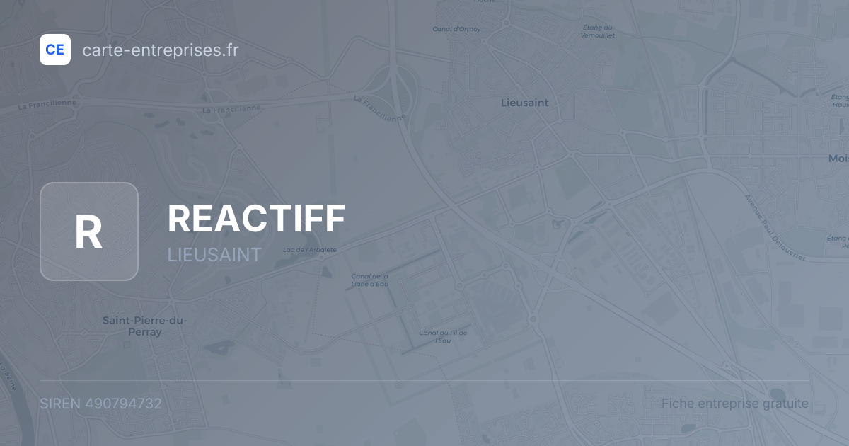 REACTIFF — 490794732 — fiche entreprise