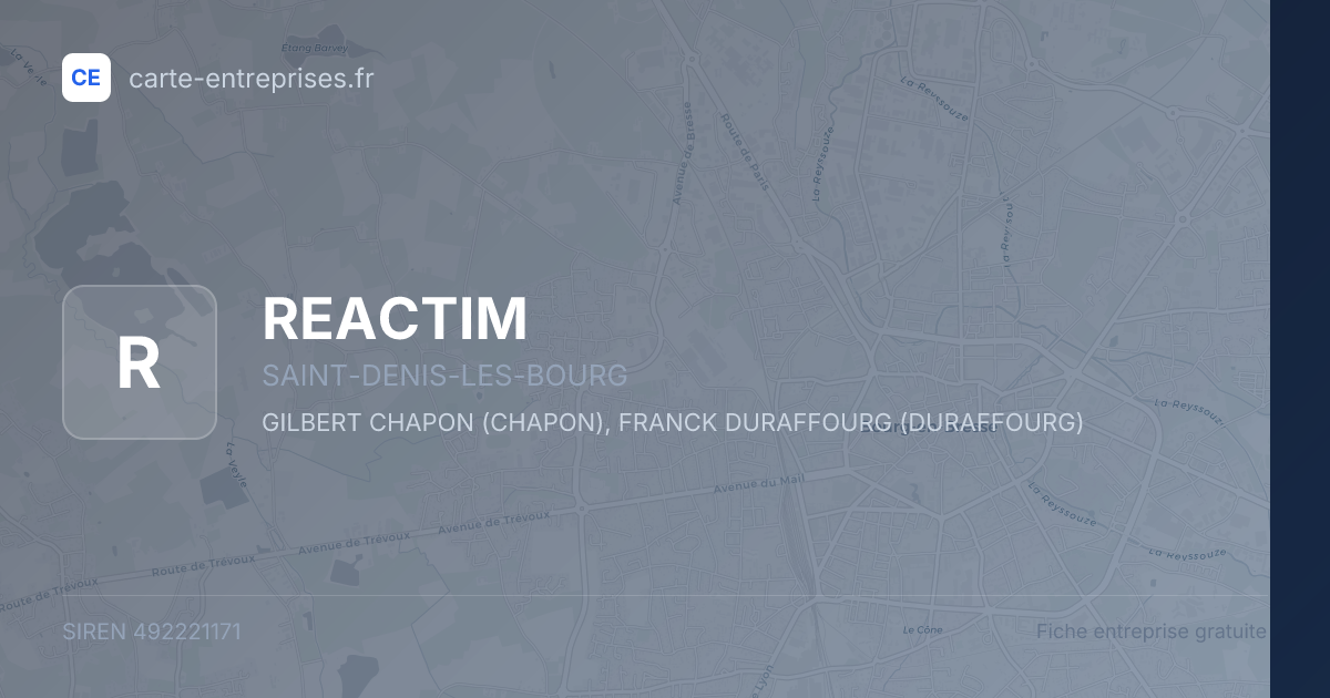 REACTIM — 492221171 — fiche entreprise
