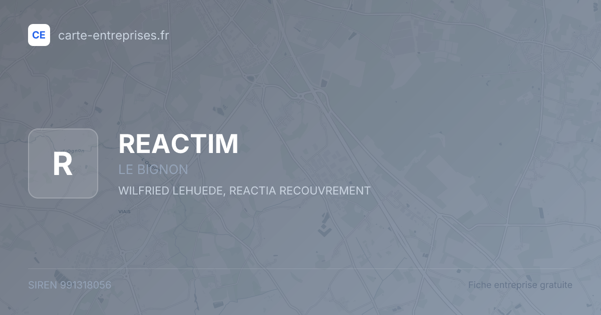 REACTIM — 991318056 — fiche entreprise
