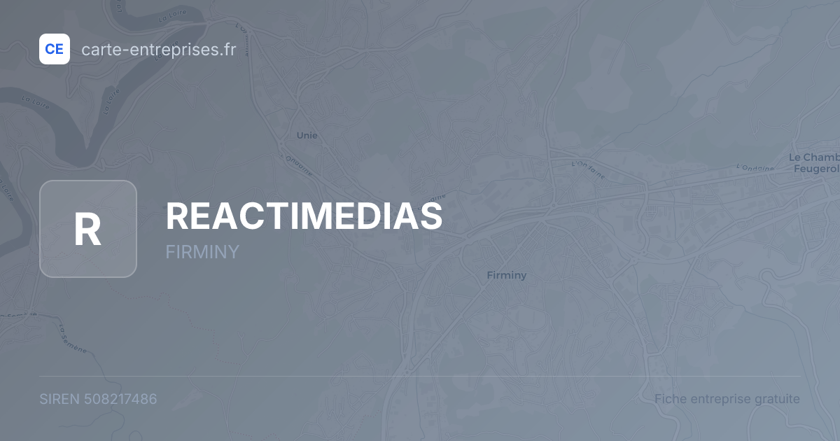 REACTIMEDIAS — 508217486 — fiche entreprise