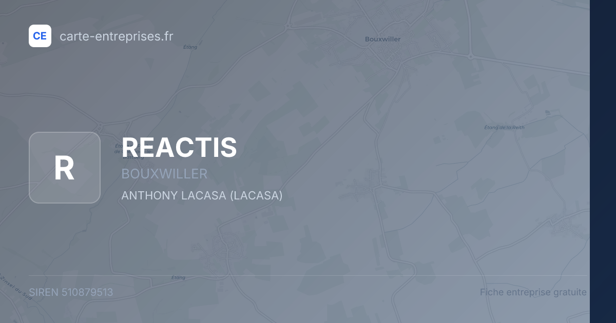 REACTIS — 510879513 — fiche entreprise