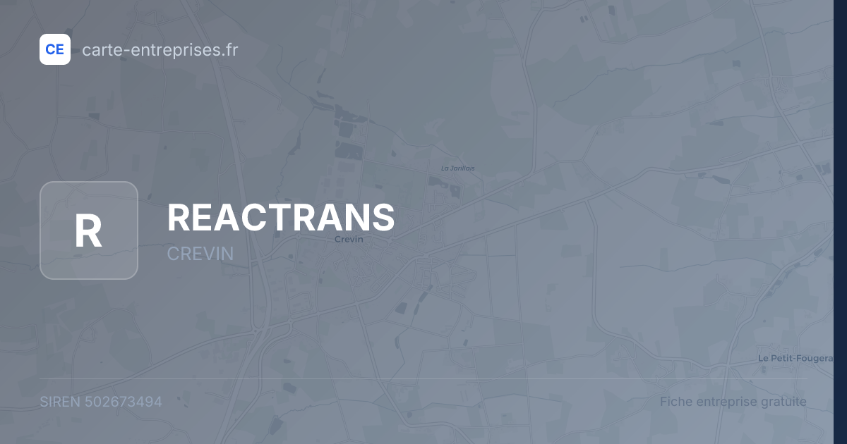 REACTRANS — 502673494 — fiche entreprise