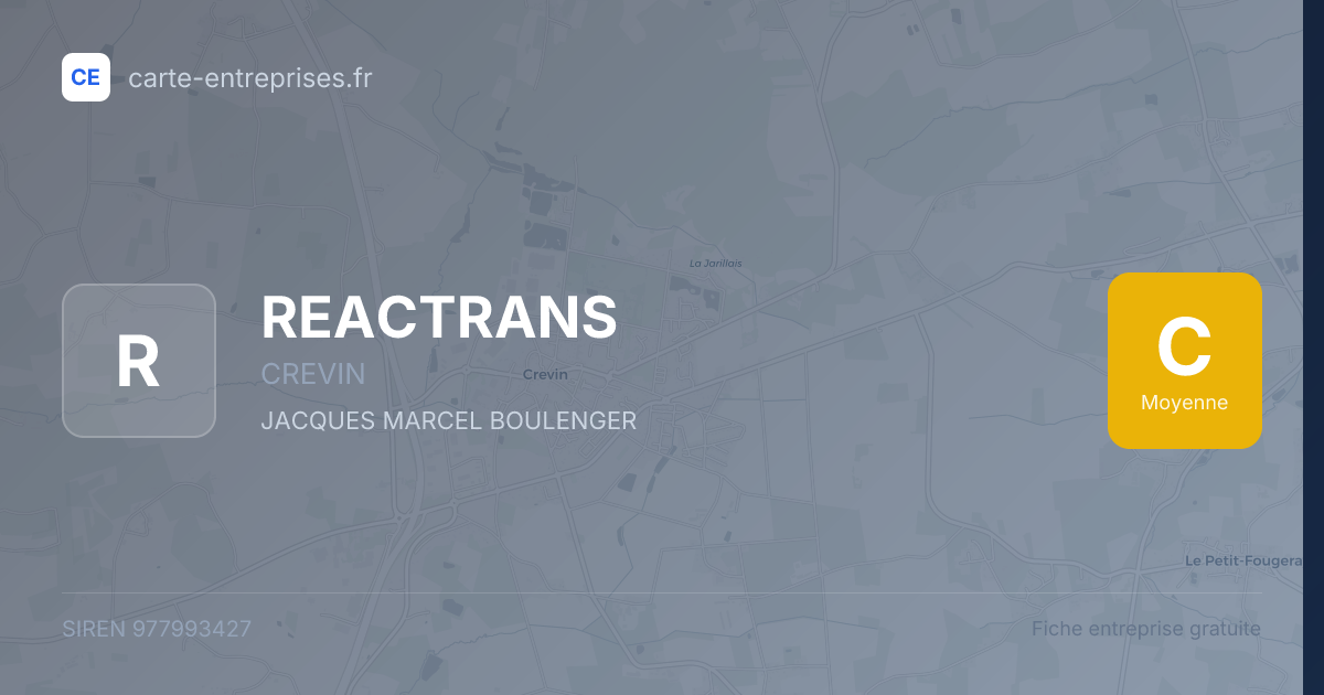 REACTRANS — 977993427 — fiche entreprise