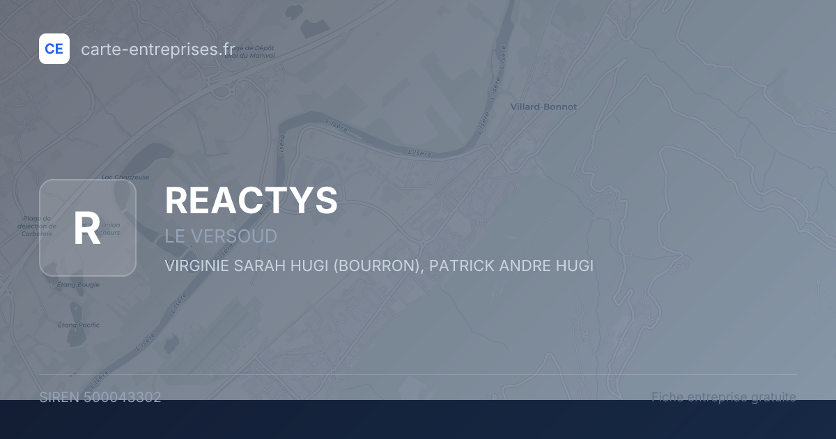 REACTYS — 500043302 — fiche entreprise