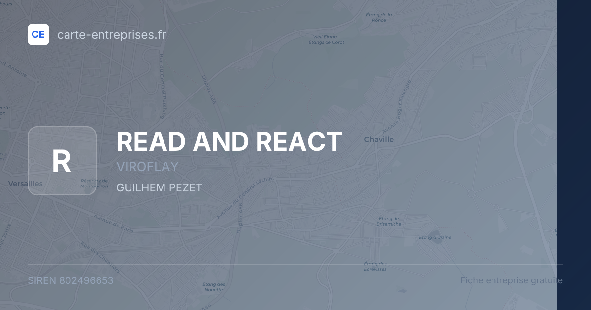 READ AND REACT — 802496653 — fiche entreprise