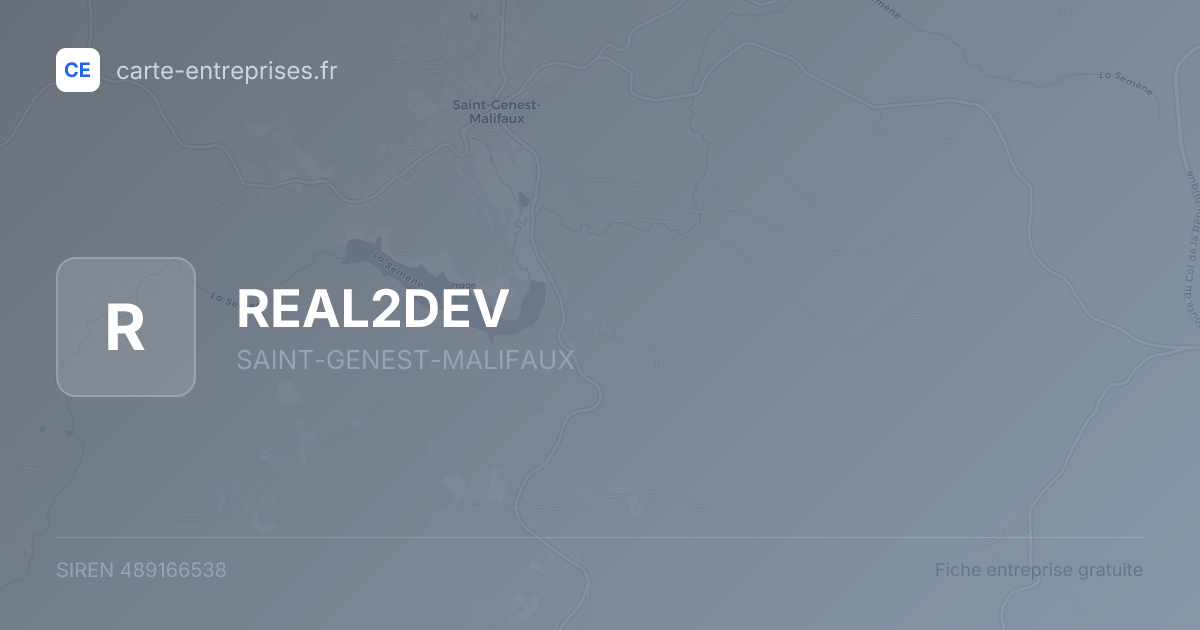 REAL2DEV — 489166538 — fiche entreprise