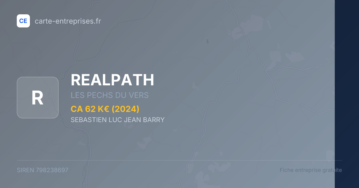 REALPATH — 798238697 — fiche entreprise